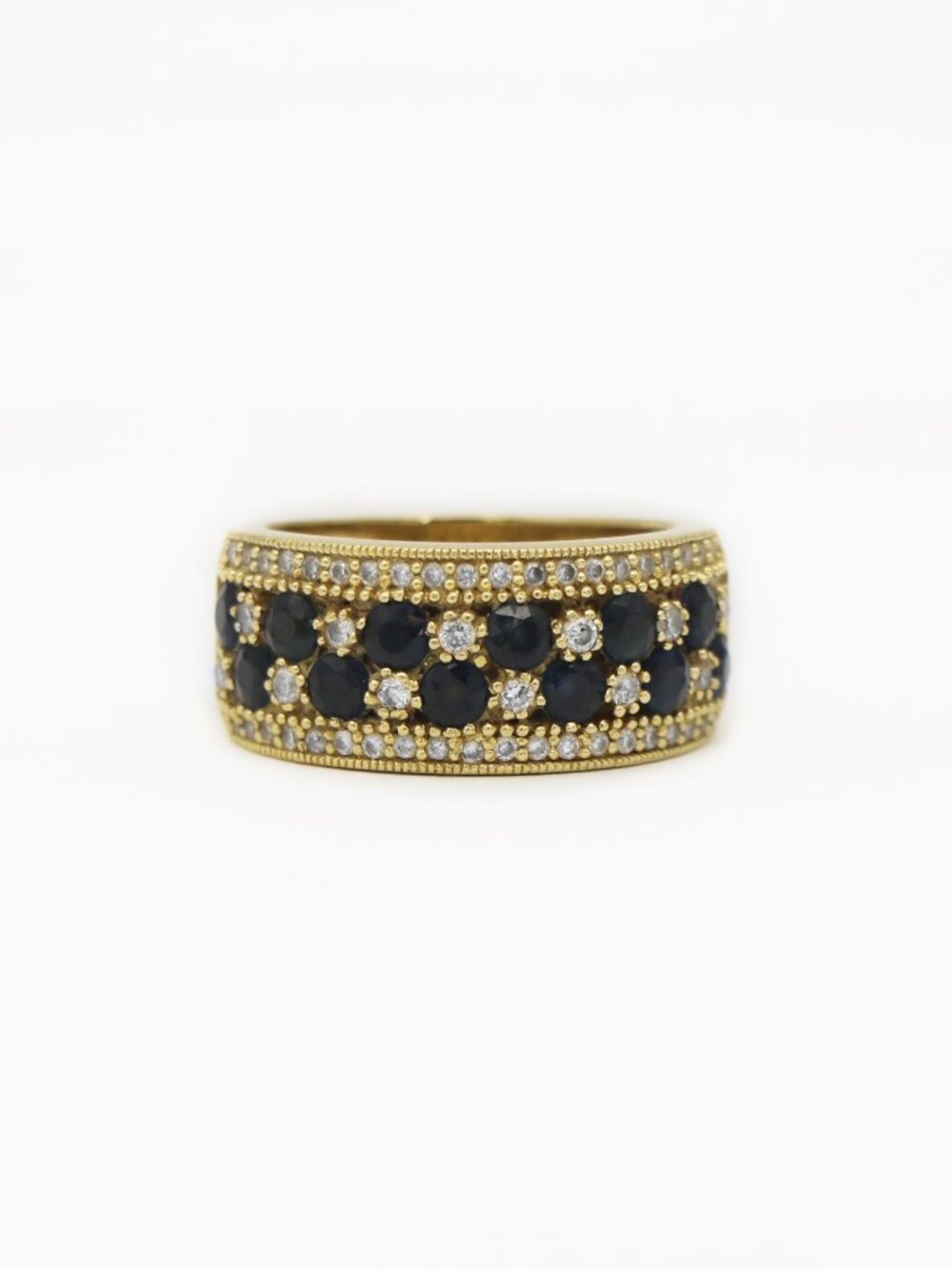 EFFY BH 14K Gold Sapphire Diamond Ring
